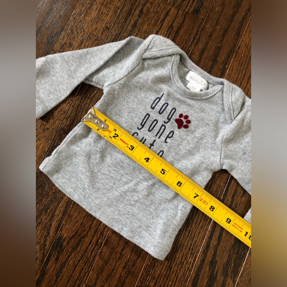 Mud Pie Infant Boys 0-3M 2-Piece “Dog Gone Cute” Long-Sleeves/Pants Outfit Set - Picture 9 of 9